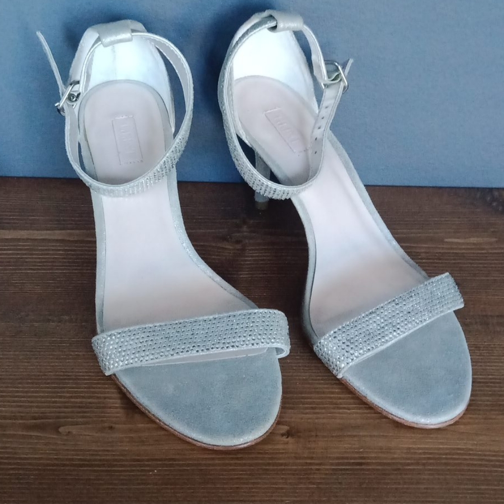 Glint silver sandals
